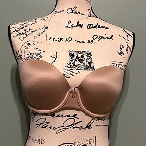 Victoria's Secret Tan Lined Strapless Bra